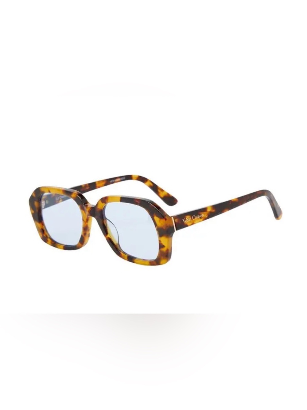 Tortoiseshell blue lens glasses